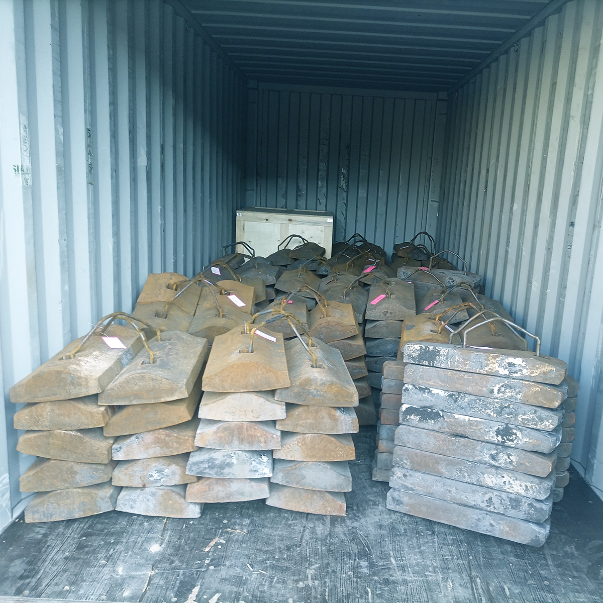 Mn13Cr2 alloy steel cast mill lining board for Mining 21*57 ball mill 