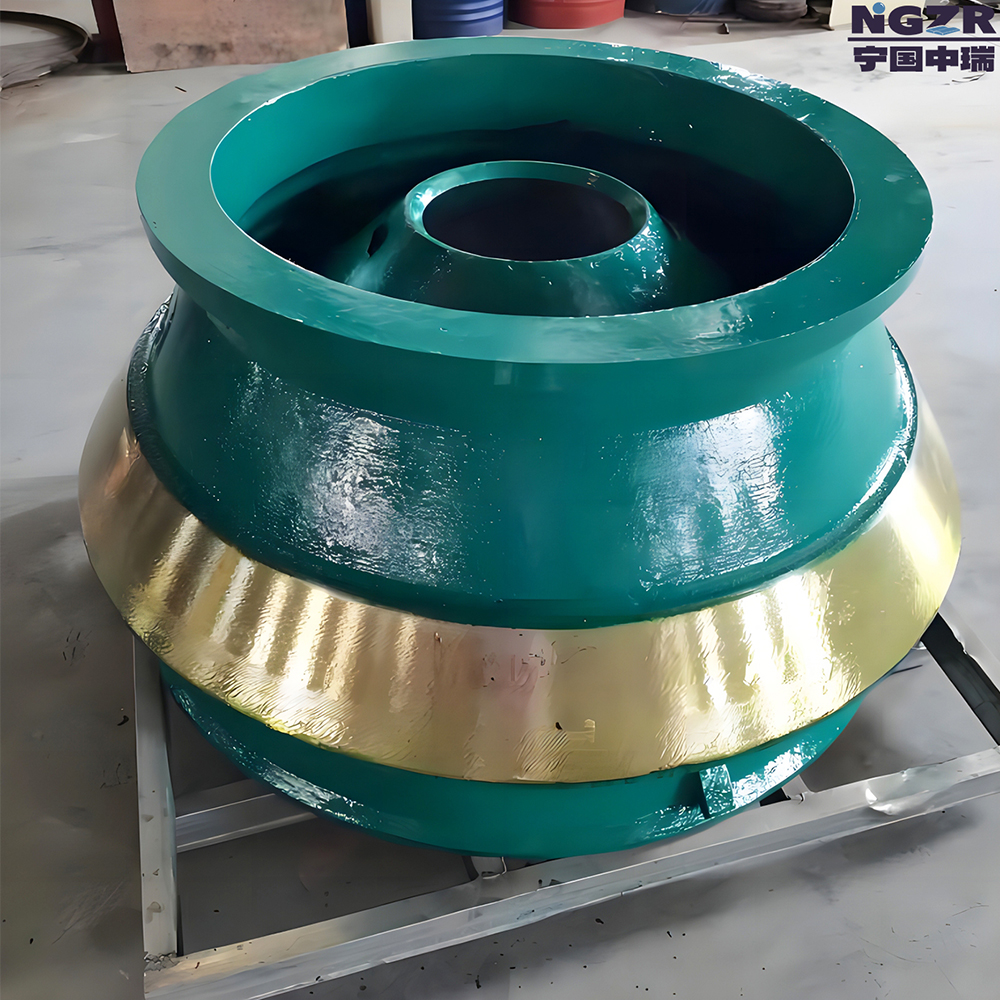 The high Mn-Cr alloy cast wear part: Bowl liner & Mantle liner for Cone crusher 