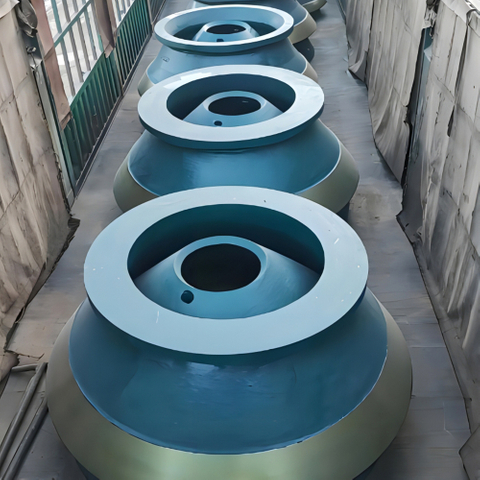 The high Mn-Cr alloy cast wear part: Bowl liner & Mantle liner for Cone crusher 