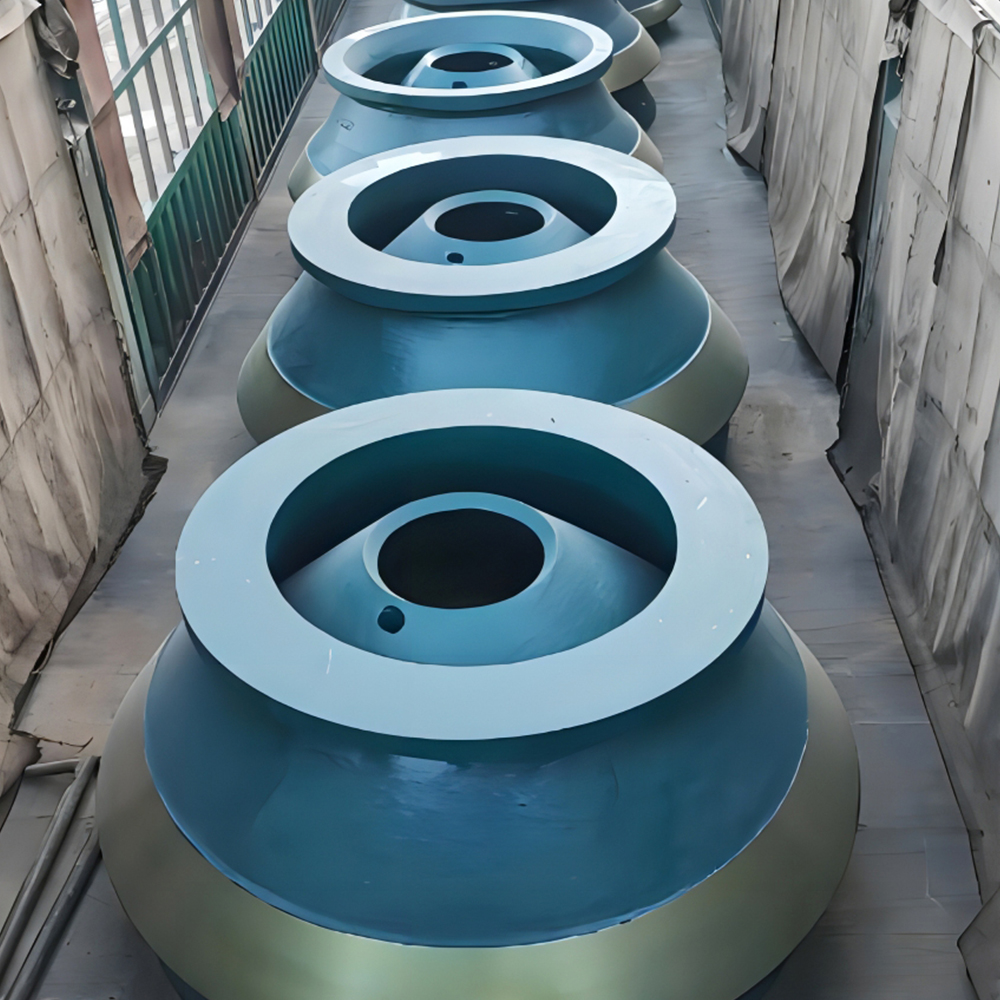 The high Mn-Cr alloy cast wear part: Bowl liner & Mantle liner for Cone crusher 