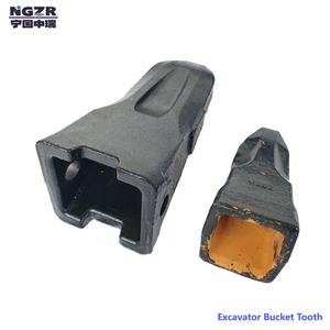 High Abrasion-Resistant Alloy Steel Cast Excavator Bucket Teeth & Adapters for Mining