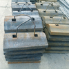 Mn13Cr2 alloy steel cast mill lining board for Mining 21*57 ball mill 