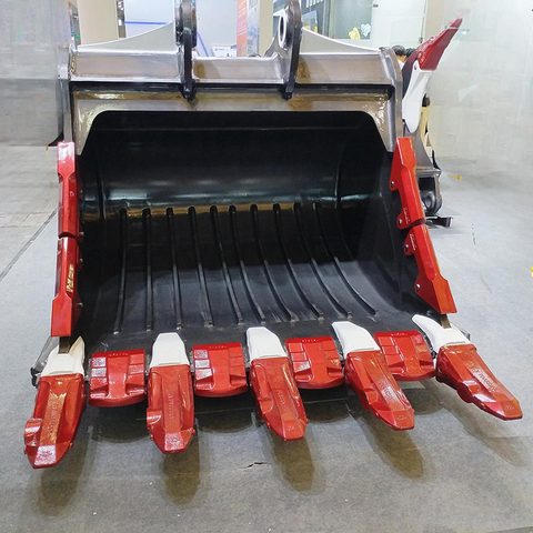 High Abrasion-Resistant Alloy Steel Cast Excavator Bucket Teeth & Adapters for Mining
