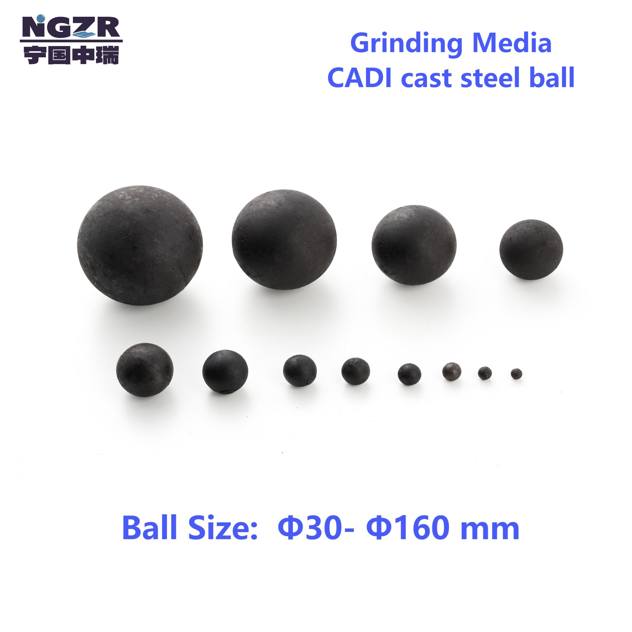 GM-4: CADI Cast Grinding Media Steel Ball for SAG Mill in Mining 