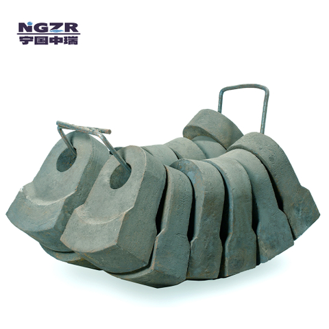 Alloy steel cast Hammer crusher spare wear parts: hammer & inpact liner & sieve plate 