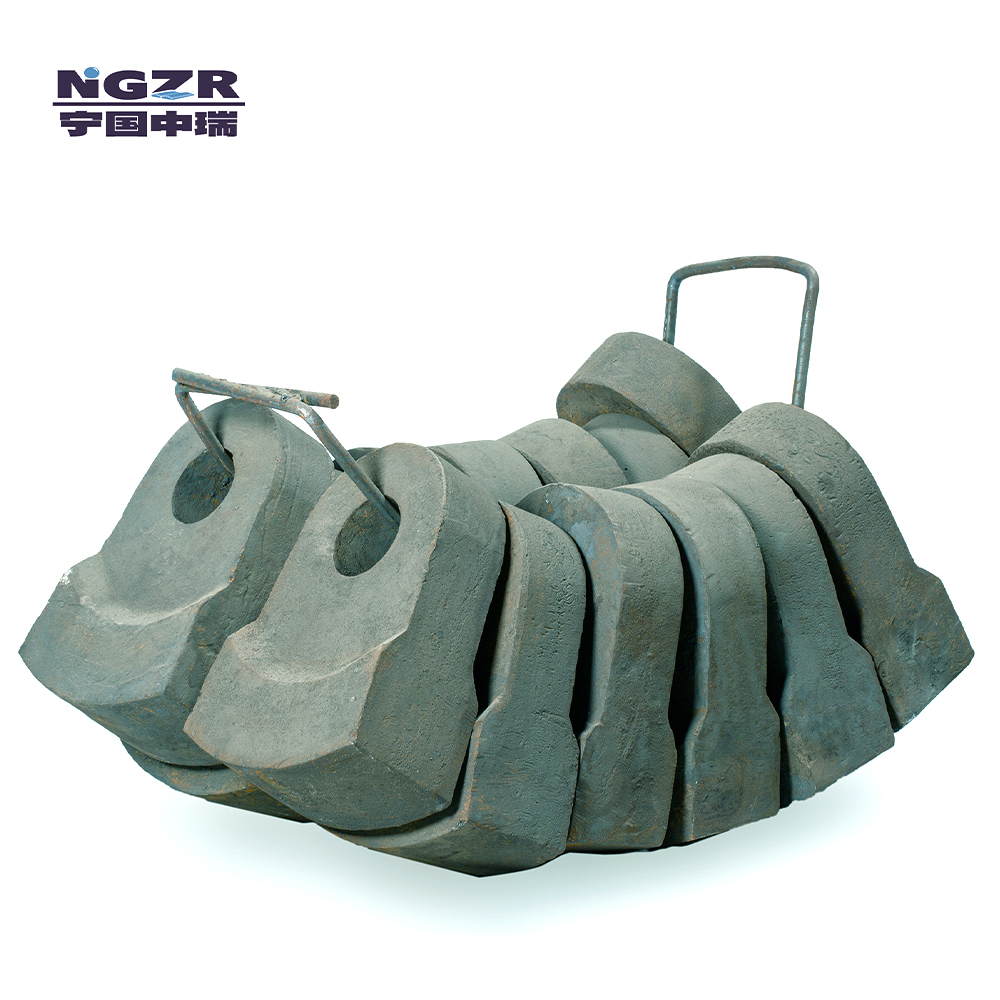 Alloy steel cast Hammer crusher spare wear parts: hammer & inpact liner & sieve plate 