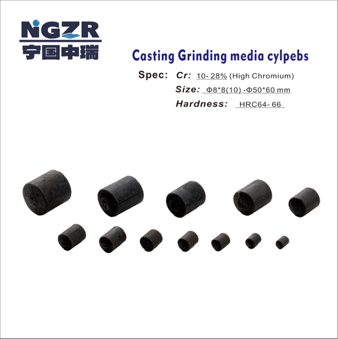 High Chromium Grinding Media Cylpebs For Cement & Mining Ball Mill