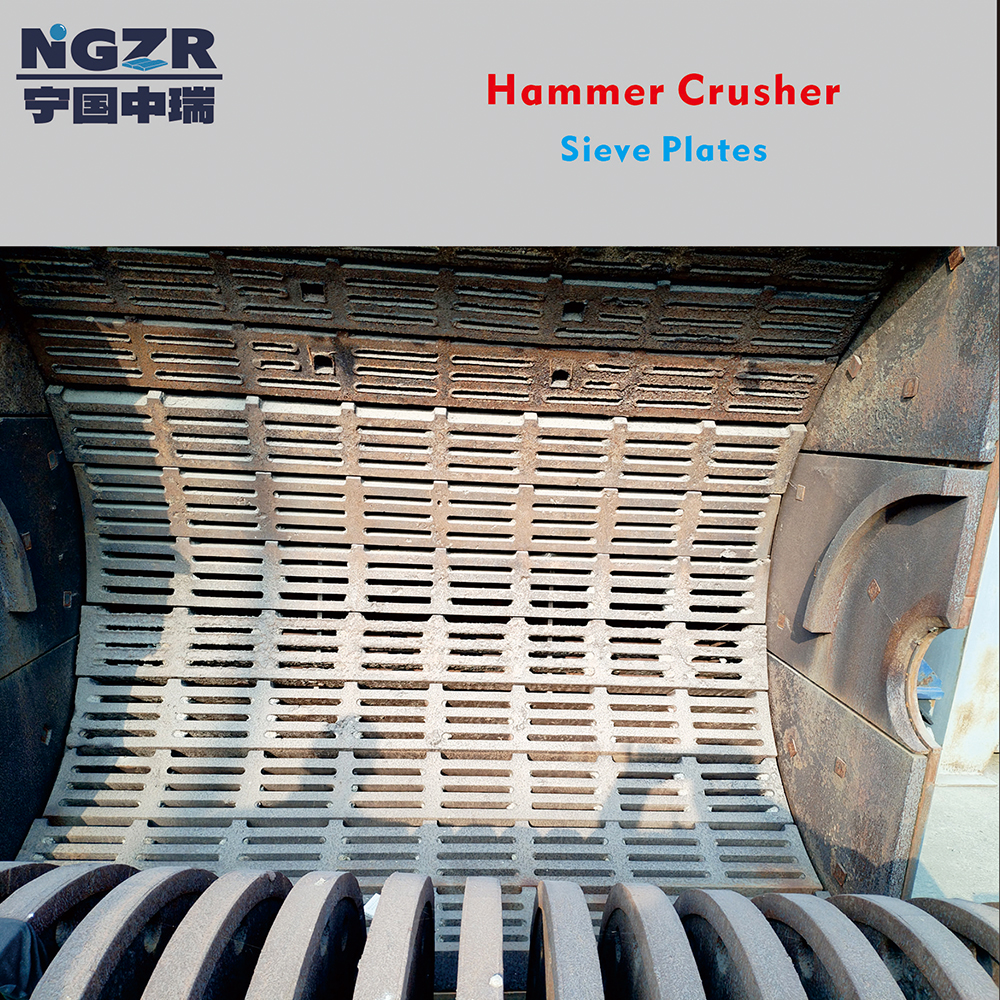 Alloy steel cast Hammer crusher spare wear parts: hammer & inpact liner & sieve plate 