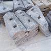 Mn13Cr2 alloy steel cast mill lining board for Mining 21*57 ball mill 